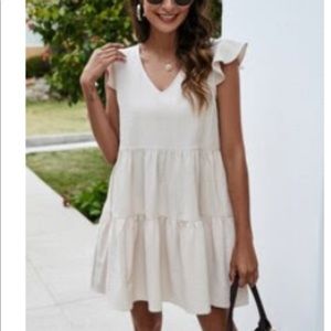 Never worn cream SHEIN sundress